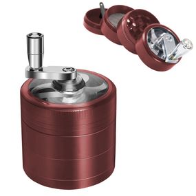Мельница Для Трав, Специй И Табака Гриндер С Ручкой "Herb Grinder Red"