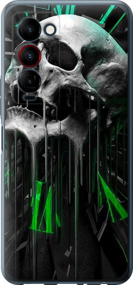Чехол на Tecno Camon 18 Premier Череп-часы "4100u-2652-17620"
