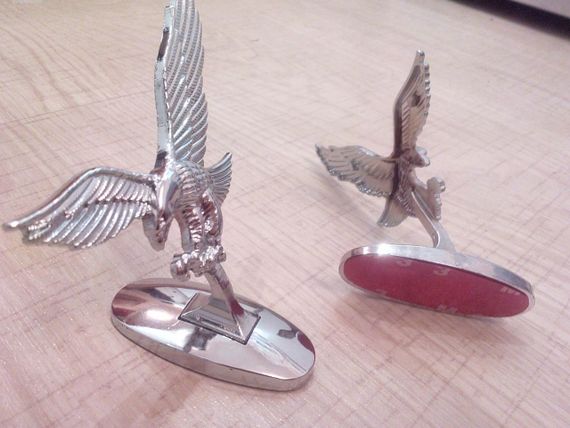 Шильд значок емблема прикраса шильдик для автомобіля авто ОРЕЛ Eagle на капот хром | Зображення 4
