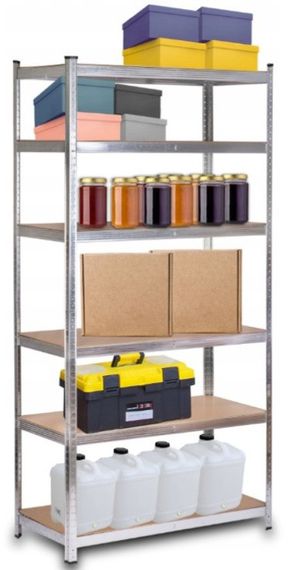 Стелаж металевий для кладовки комори підвалу 6 полиць 220х110х50 Bonro G2211 | Зображення 2