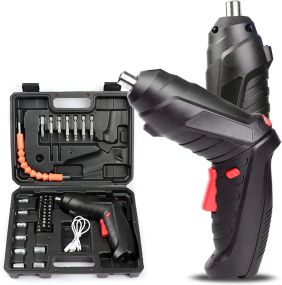 Аккумуляторная отвертка трансформер, 48 элементов, мини-шуруповерт