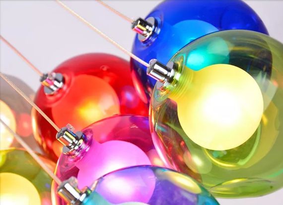 Люстра підвісна на 7 лампочок 26242 Хром 35-140х36х36 см. | Зображення 1