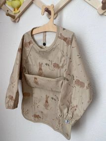 Нагрудник дитячий з рукавами для годування та творчості Звірята