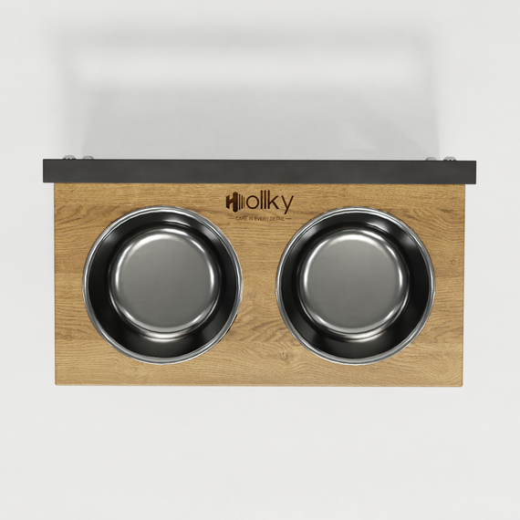 Миски на регулируемой подставке для маленьких собак Hollky Flex S (2 × 0.450 л) FS-422523-GRNT | Зображення 12