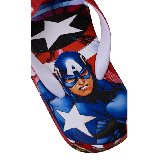 Шлепанцы для мальчиков Marvel Капитан Америка резиновые красные 30 | Зображення 2