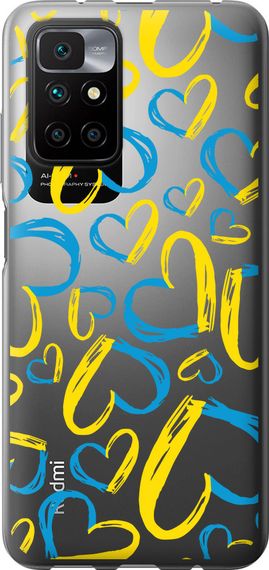 Чехол на Xiaomi Redmi 10 Сердца UA "5292u-2488-17620"