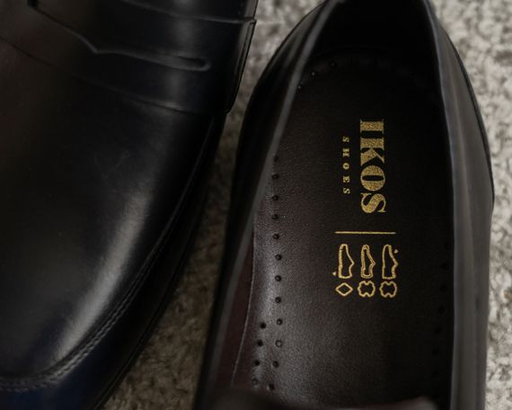 Туфлі лофери синьо-чорний колір 44 розмір | Зображення 4