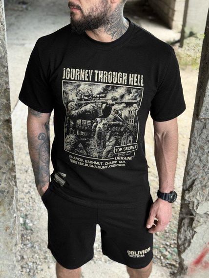 Хлопковий мілітарі костюм OBLIVION Top secret black ПП7752 | Зображення 4