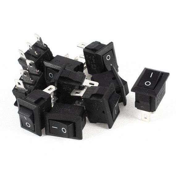 Переключатель KCD1-102-1, ON-ON, (3pin) 15*21 черный | Зображення 1