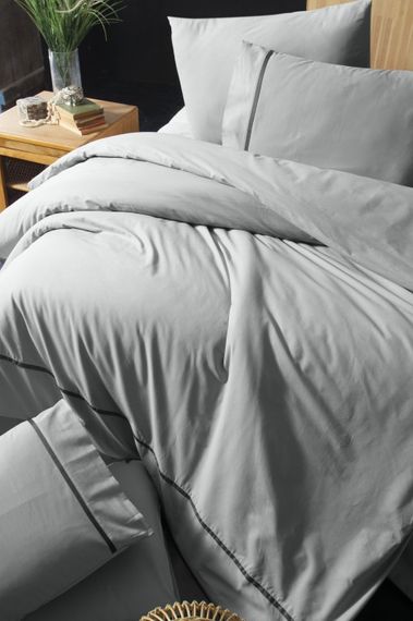 Постельное белье First Choice Ranforce Deluxe 200 х 220 см Alisa Grey | Зображення 1