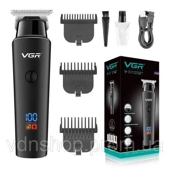Машинка для стрижки с множеством насадок VGR, Стильная машинка для стрижки мужская UO-73 | Зображення 1