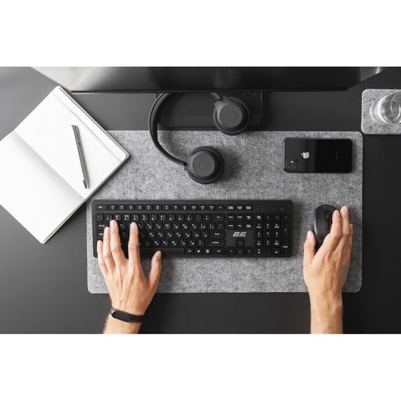 Клавіатура 2E KS260 Wireless Black (2E-KS260WB) | Зображення 2