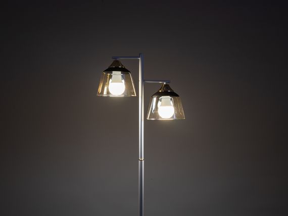 Торшер классический LK-725F/2 E27 WH+FG | Зображення 1