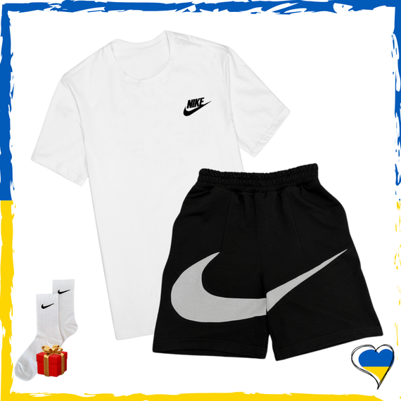 Комплект шорти Nike Big Swoosh та футболки 2шт Nike. Комплект Найк Біг Свуш XS/S | Зображення 4