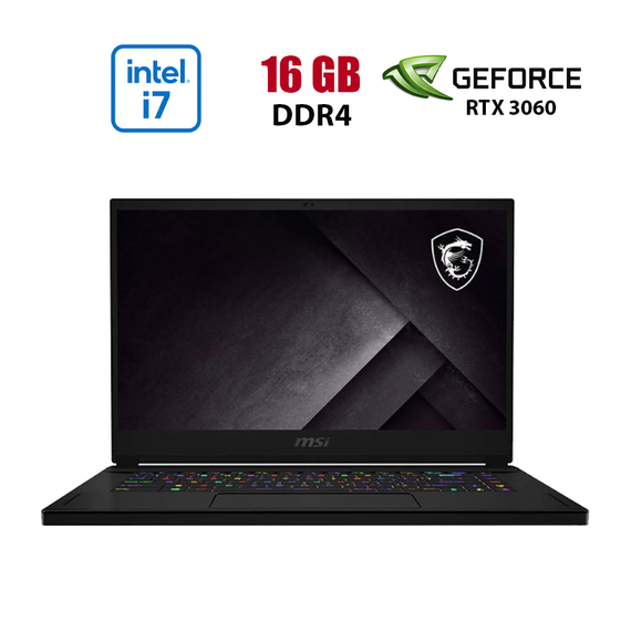 Ігровий ноутбук MSI GS66 Stealth 10UE-269NEU / 15.6" (1920x1080) IPS / Intel Core i7-10750H (6 (12) ядер по 2.6 - 5.0 GHz) / 16 GB DDR4 / 1000 GB SSD / nVidia GeForce RTX 3060, 6 GB GDDR6, 192-bit / WebCam б/в