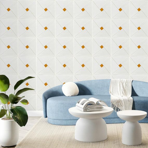 Самоклеюча 3D панель золоті квадрати 700x700x6,5мм (373) SW-00001354 | Зображення 4