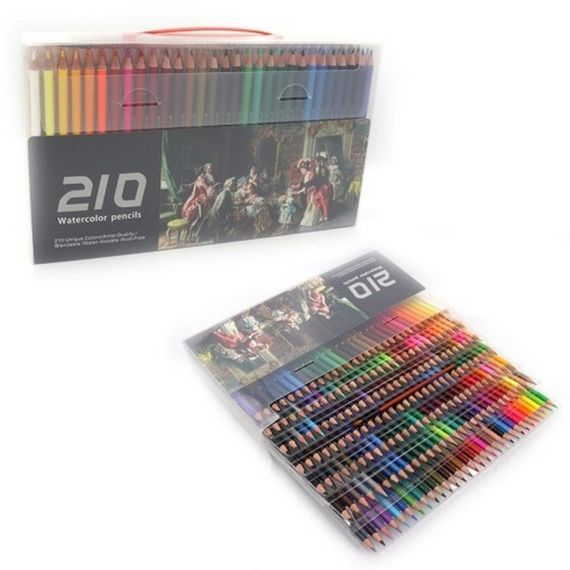 Набір олівців Watercolor QB-05885-210 в наборі 210 штук
