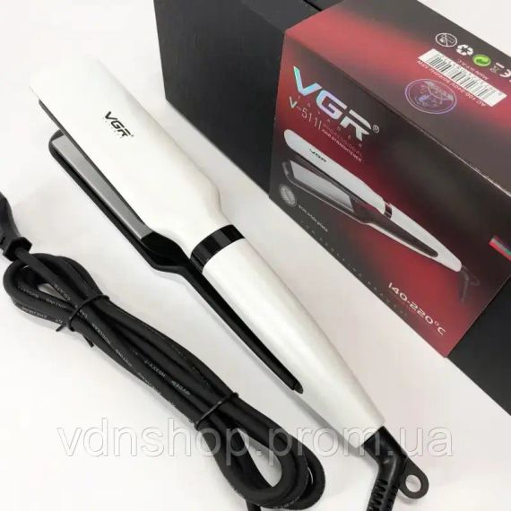 Професійна праска VGR випрямляч з турмаліновим покриттям, терморегулятором та дисплеєм, потужність 55 Вт V-511 | Зображення 3