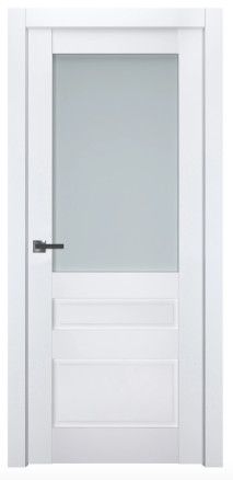 Дверь Terminus soft модель 608 (остекленная) Белый матовый