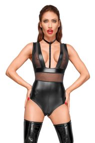Боди с мокрым эффектом Noir Handmade F183 Powerwetlook body, XL