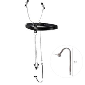 Бондажный набор с металлическим анальным крюком №2 Art of Sex Blanca Bondage set with anal hook №2 Sex Aura