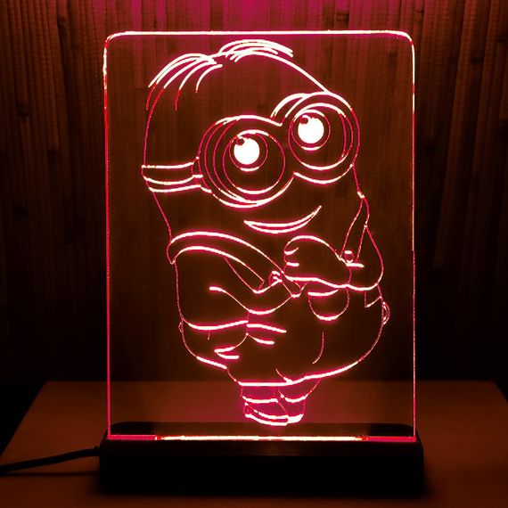 Акриловый светильник-ночник Миньон (Mignon) красный tty-n000086