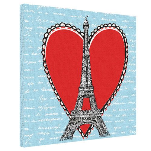 Картина на холсте Love in Paris 50х50 см (H5050_LV049)