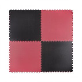 Мат-пазл (ласточкин хвіст) 4FIZJO Mat Puzzle EVA 100 x 100 x 2 cм Black/Red 4FJ0168 (P-5907739310637)