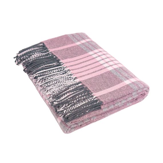 Плед бавовняний HORACE рожевий Love You 140 x 200 см | Зображення 2