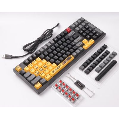 Клавиатура A4Tech Bloody S98 RGB BLMS Red Switch USB Sports Lime (4711421000406) | Зображення 1