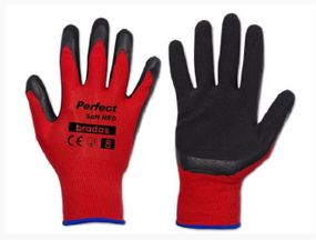 Рукавички захисні Bradas PERFECT SOFT RED латекс розмір 9 RWPSRD9