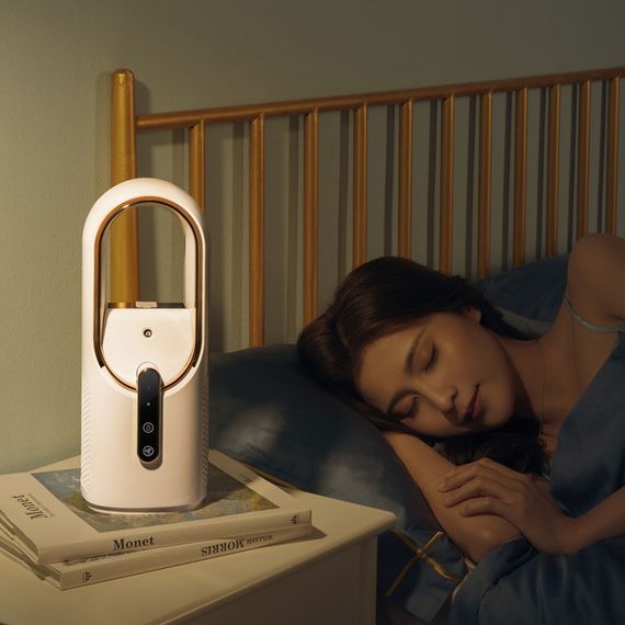 Настільний вентилятор F6 2in1 з зволожувачем повітря 2200mAh White | Зображення 7