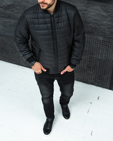 Бомбер Питсбург чёрный S XXL | Зображення 6