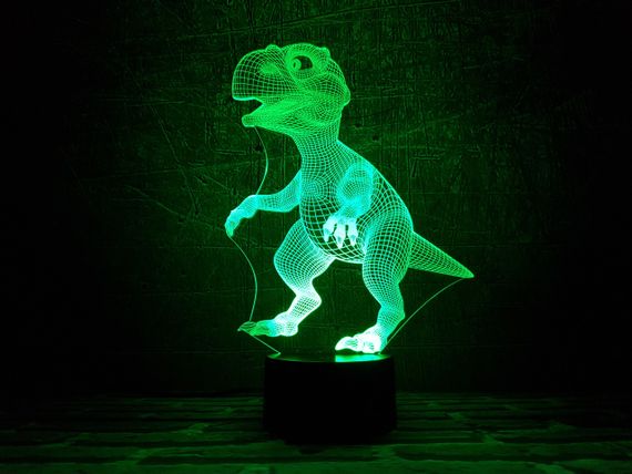 Змінна пластина для 3D ламп "Динозаврик" 3DTOYSLAMP