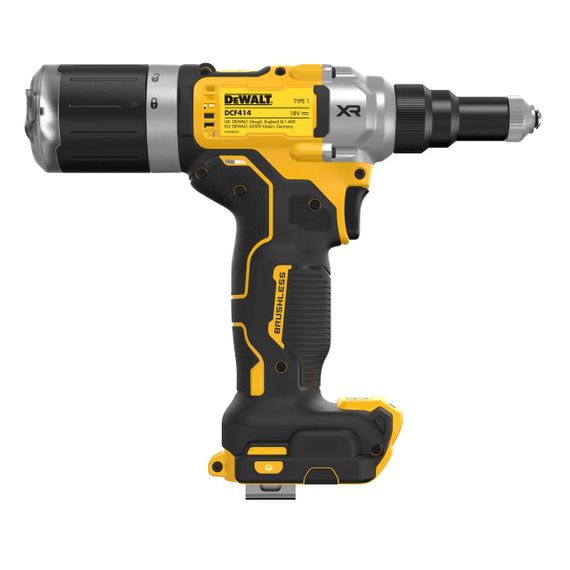 Заклёпочник аккумуляторный бесщёточный Диаметр закл. 4.8 - 6.4 мм DeWALT DCF414NT | Зображення 3