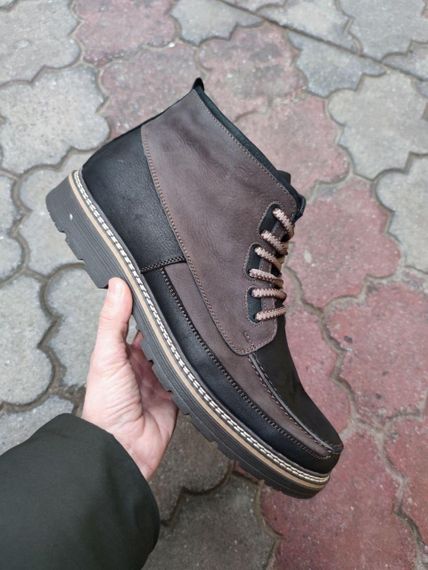 Коричневі черевики великий розмір взуття 47