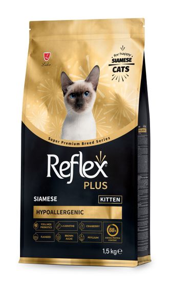 Сухий корм для кошенят породи сіамська Reflex Plus Siamese Kitten, 1.5 кг | Зображення 1