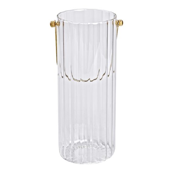 Декоративна скляна ваза для квітів з ручкою 29 см HP-1726 | Зображення 3