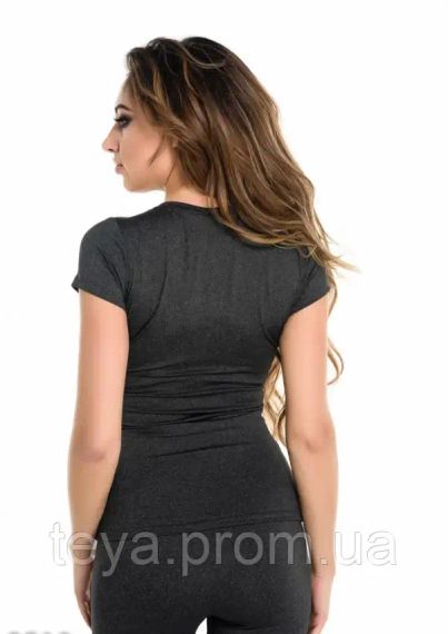 Футболка для жінок колір сірий розміри S, M, L, XL, XXL FI_002278 | Зображення 2