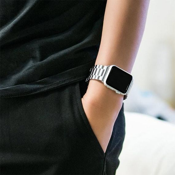 Металевий ремінець Primo Steel годинника Apple Watch 38mm / 40mm / 41mm - Silver | Зображення 3