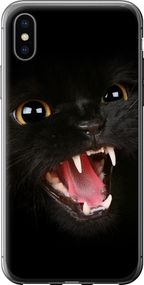 Чехол на iPhone XS Чёрная кошка "932u-1583-17620"
