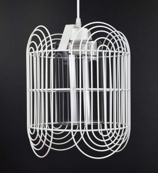 Люстра підвісна LOFT на 1 лампочку 26701 Білий 40-130х25х25 см. | Зображення 1