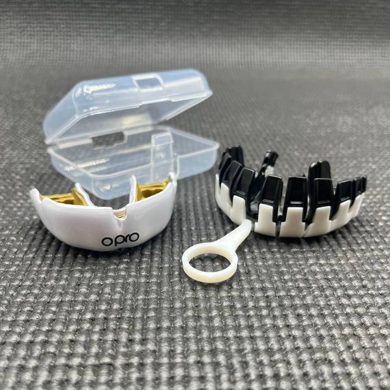 Капа OPRO Instant взрослая (возраст 11+) White/Gold (art.102520006) | Зображення 7