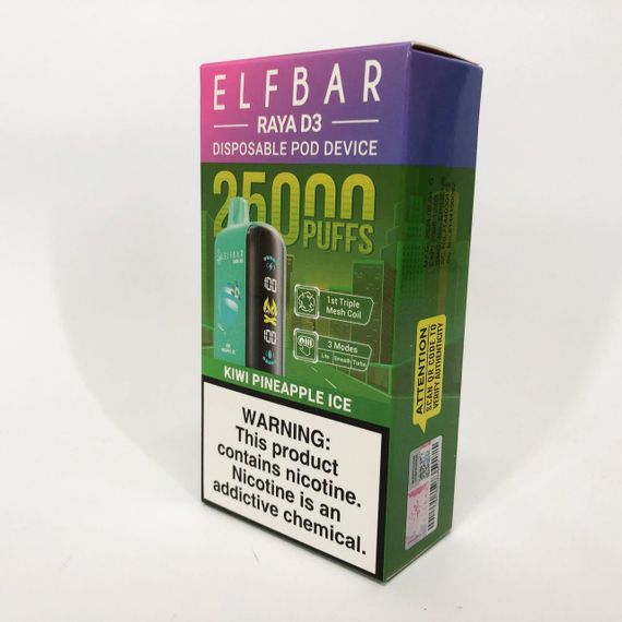 Elf Bar Raya D3 25000. Ківі Ананас (Kiwi Pineapple) | Зображення 3