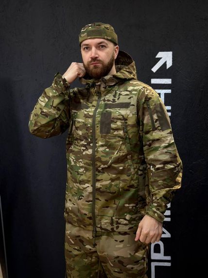 Військовий Комплект Джогер 3 в 1 Мультикам Куртка + Штани MTP +Футболка Джерсі | Зображення 3