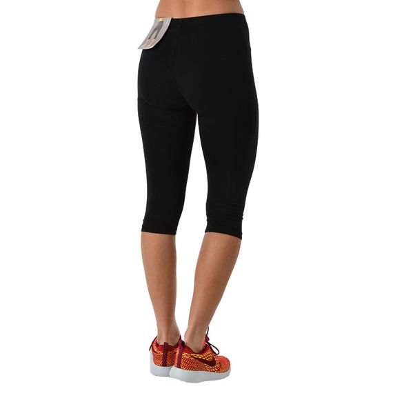 Штани спортивні жіночі Puma 3/4 LEGGINS 827550 01 (чорні, для тренувань, фітнес, бавовна, бренд пума) | Зображення 2