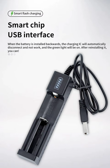 Зарядний пристрій USB для літієвого акумулятора 18650 | Зображення 1
