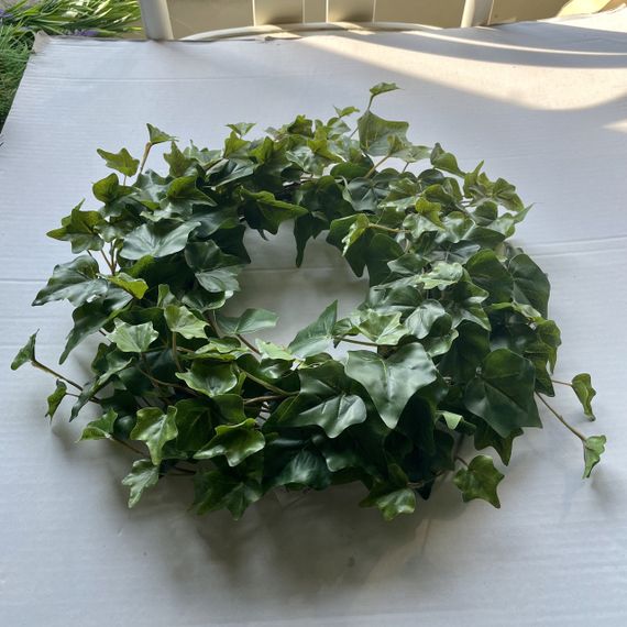 Весняний вінок на двері з штучного плюща 35 см | Зображення 1