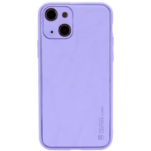 Шкіряний чохол Xshield для Apple iPhone 14 Plus (6.7") Бузковий / Dasheen