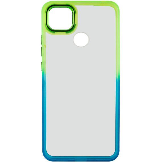 Чохол TPU+PC Fresh sip series для Xiaomi Redmi 9C Бірюзовий / Лимонний | Зображення 1